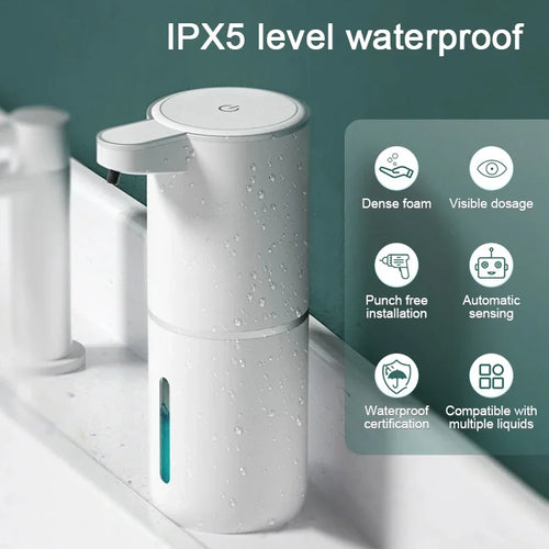 Touchless Foaming Soap Dispenser – Automatic, USB Rechargeable, 380ml