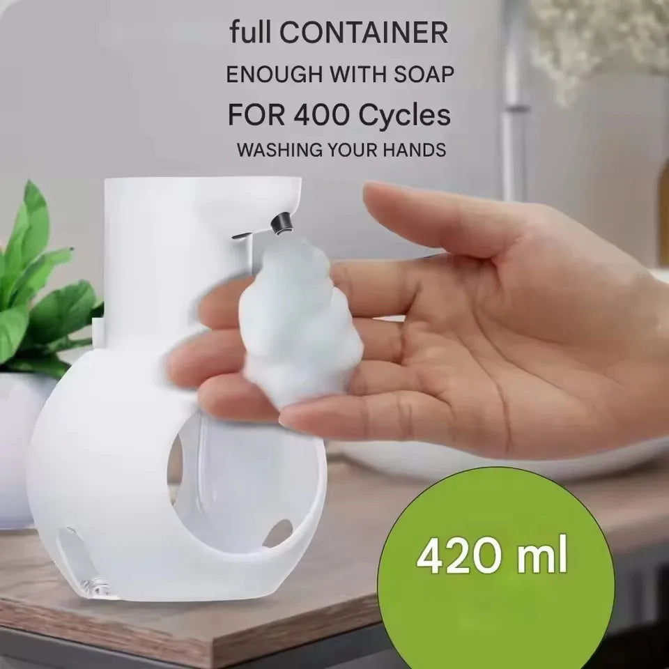 Touchless Foaming Soap Dispenser – Automatic, USB Rechargeable, 380ml