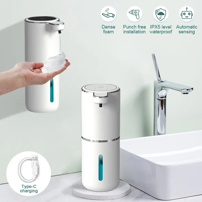 Touchless Foaming Soap Dispenser – Automatic, USB Rechargeable, 380ml